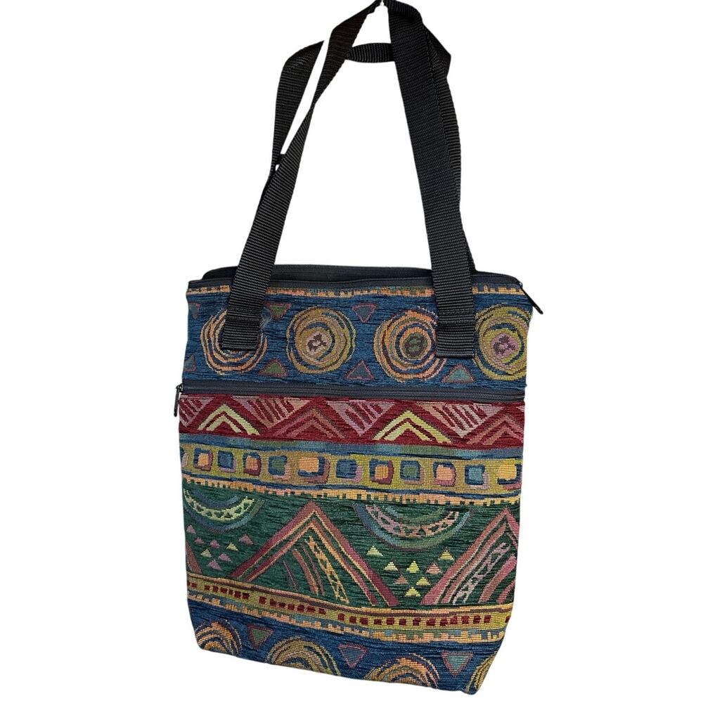 Vintage Bettz Designs Artsy Quirky Van Gogh Spiral Bookbag